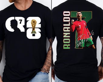 Cristiano Ronaldo 2026 Soccer T-Shirt, Ronaldo 7 Fan Tee