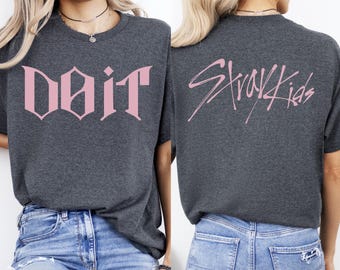 Camiseta de fan de Stray Kids, merchandising rosa de K-pop, SKZ Apparel