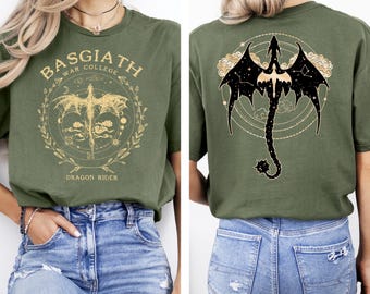 Basgiath War College Shirt, Fourth Wing Dragon Rider Tee, Bookish T-Shirt