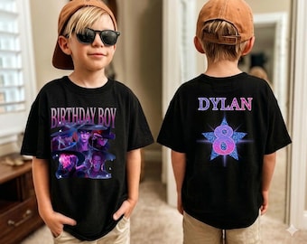 Custom Saja Boys Birthday Boy Shirt, Personalized Kpop Demon Hunter Birthday Tee