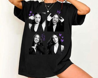 Olivia Rodrigo Comfort Colors Shirt, Vintage Collage Tee, Pop Music Fan Gift