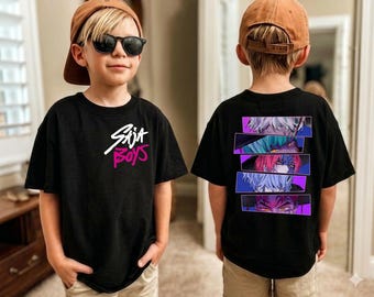 Saja Boys Kpop Demon Inspired Anime Shirt, Youth Toddler Band Merch