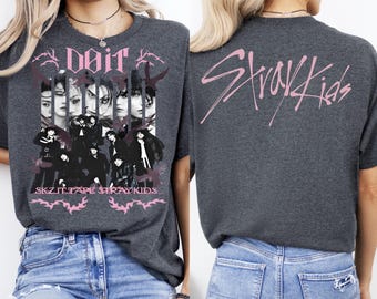 Camiseta "Do It" de Stray Kids, merchandising de Kpop, camiseta con gráfico de doble cara