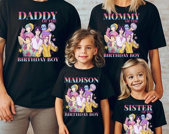 Custom Saja Boys Birthday Shirt, Personalized Name & Age, Kids K-Pop Tee, Matching Family Outfit