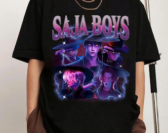 Comfort Colors Saja Boys Boy Band Shirt, Kpop Demon Hunter Movie Tee, Huntrix Inspired Gift