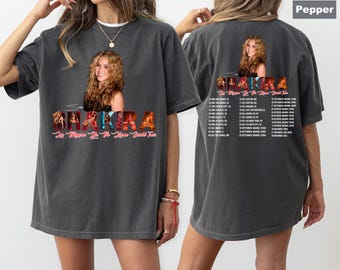 Shakira Comfort Colors Shirt 2026 Tour Latin Pop Concert Tee