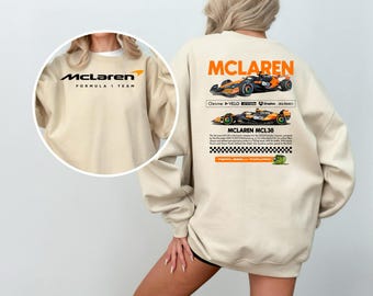 McLaren Race Team Sweatshirt, Unisex F1 Hoodie, Racing Fan Apparel