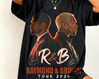 Camiseta Comfort Colors con estampado de Chris Brown, estilo R&B, para conciertos, hip hop y streetwear urbano.