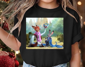 Zootopia Kids Shirt Judy Nick Disney Graphic Tee Toddler Youth Adult Birthday Gift