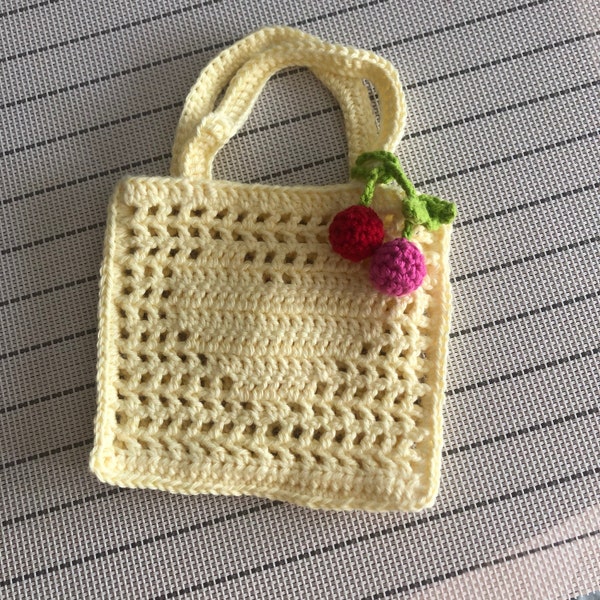 Crocheted Child's Purse, Handmade Child's Bag, Crochet Bag, Bright Gift, Bag for Girl, Birthday Gift, Small Bag