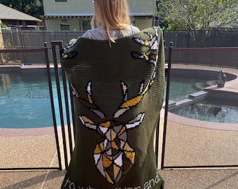 Throne of Glass Crochet Graphghan Pattern: Bookish Lapghan (PDF Pattern)