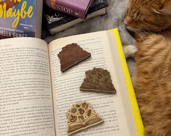 Magic Book Wooden Magnet