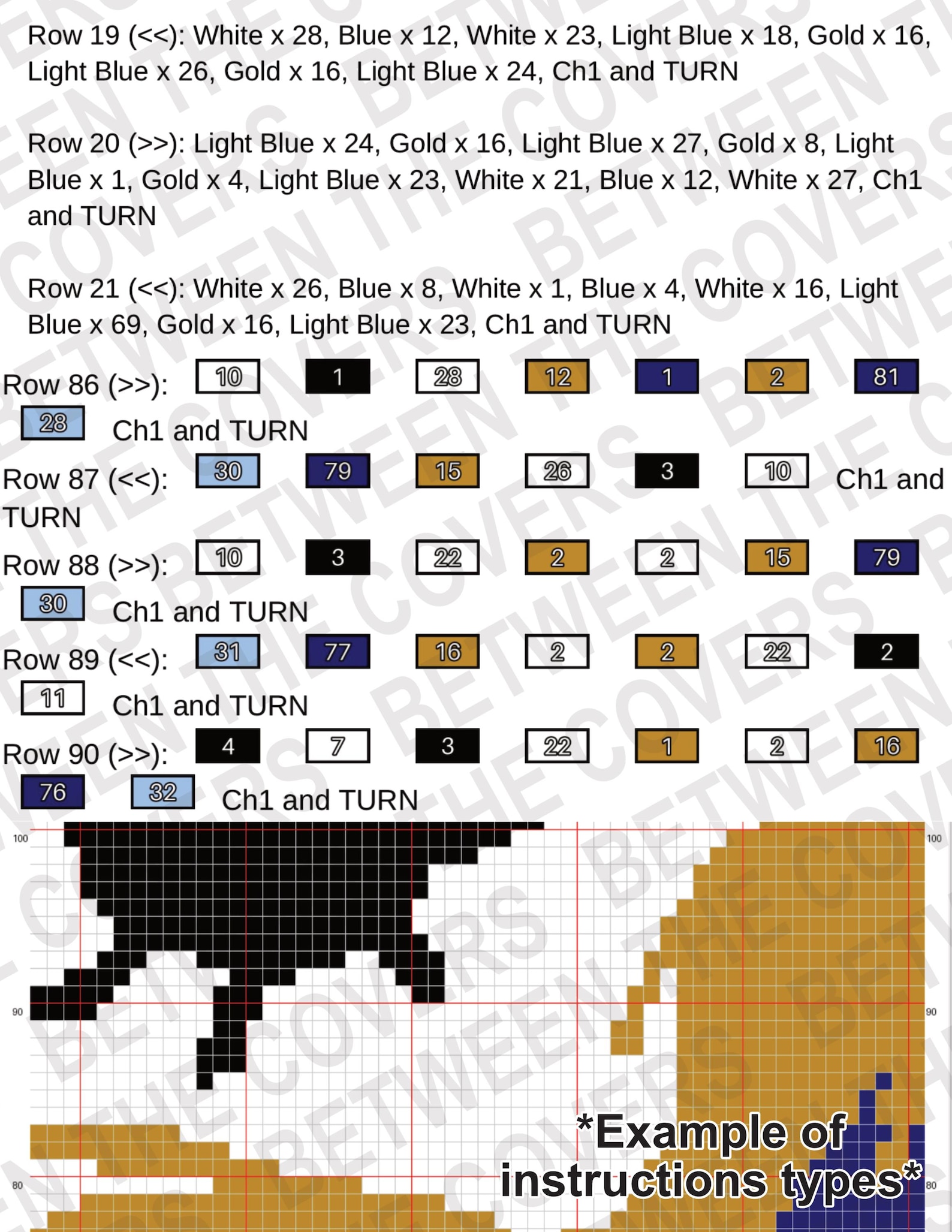 Graphghan Patterns.pdf Fireheart Crochet Graphghan Pattern: Bookish Tapestry Blanket (PDF ...