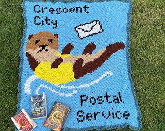 Crescent City Crochet Pattern: Bookish Otter Lapghan (PDF Pattern)