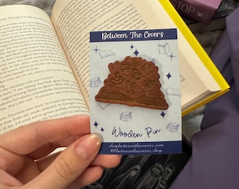 Magic Book Wooden Pin