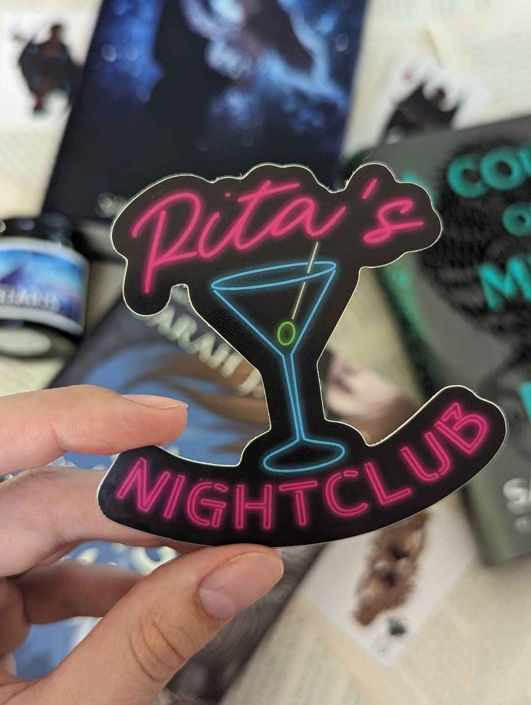 Rita's Nightclub Neon Sign ACOTAR Waterproof Sticker | Officially ...