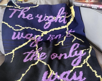 Fourth Wing Crochet Graphghan Pattern: Bookish Tapestry Blanket (PDF)