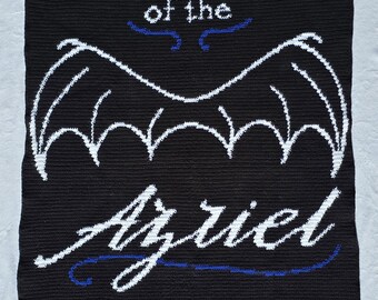 Azriel Fan Club Crochet Graphghan Pattern: ACOTAR Bookish Lapghan (PDF Pattern)