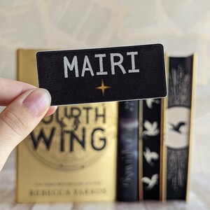 Fourth Wing Sticker - Liam Mairi | Officially Licensed  | Rebeccas Yarros | Name Patch | Waterproof Sticker| Iron Flame
