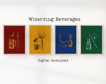 Wizarding Beverages Poster Digitaler Download