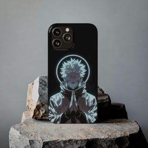 Jujutsu Kaisen Sukuna Portrait iPhone Case, Wireless Charging Compatible, iPhone 13 14 15 16 Pro Plus Max, Anime Fan gift