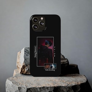 Solo Leveling sung jin woo Manga iPhone Case, Slim Anime Phone Cover, Compatible iPhone 13 14 15 16 Pro Plus Max, Anime Fan gift