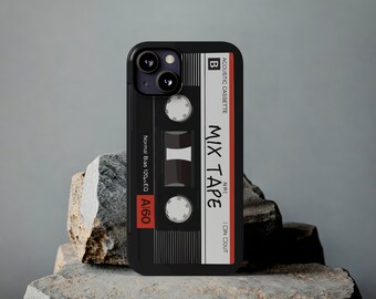 Cassette Tape Phone Case Mixtape Vintage Retro Audio Cassette 80&#39;s Retro Style Case Nostalgic Iphone 16 15 14 13 12 11 XR plus pro max