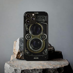 Vintage Rolleiflex Camera Phone Case | iPhone 13 14 15 16 Pro Max plus | Gift For him