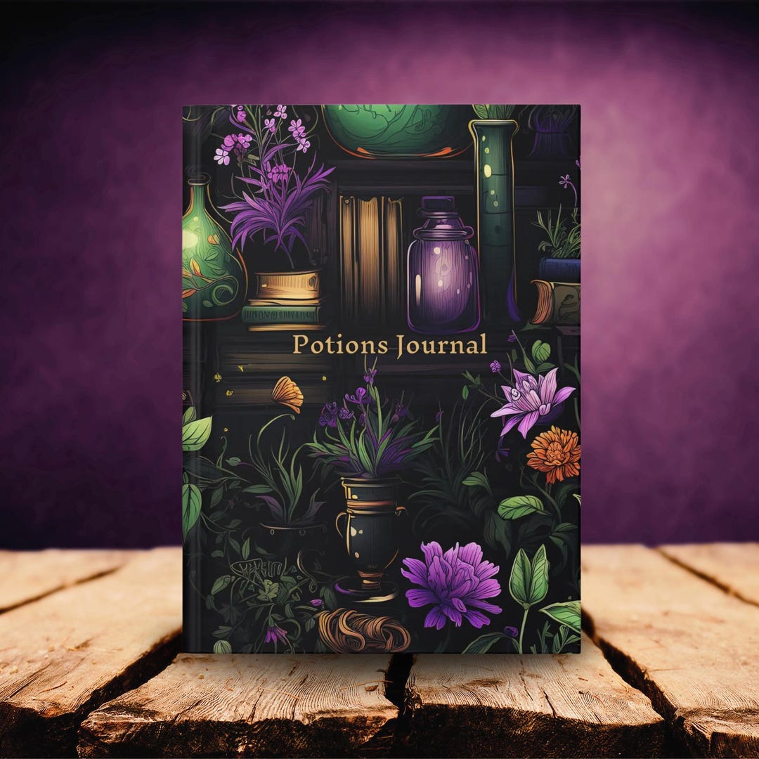 Potion Witch Journal Notebook Hardcover Alchemy Journal Spellbook ...