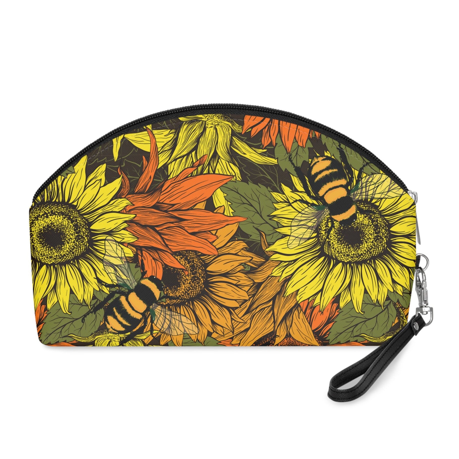 Discover Regalo di girasole, borsa da toilette floreale, borsa cosmetica floreale