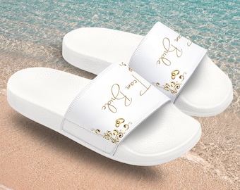 Wedding Sandals Wedding Gift for Bridal Party Favors for Bridesmaid Gifts Personalized Gift for Bridesmaid Personalized Slide Sandals Women