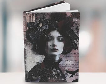 Personalized Gothic Journal - Vintage Dark Academia Notebook