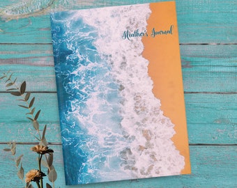 Beach Journal Personalized Notebook Hardcover Journal Notebook Gift for Mom from Daughter Gift for Women Notebook Custom Journal Planner