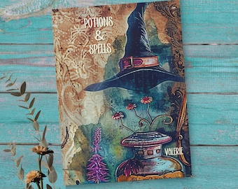 Witch Notebook Wiccan Journal Spellbook Notebook Journal Hardcover Notebook Personalized Witchcraft Book of Shadows Grimoire Journal