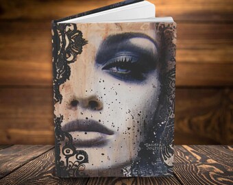 Personalized Gothic Journal - Vintage Portrait Custom Name