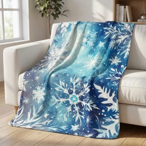 Snowflake Blanket - Holiday Sherpa Throw