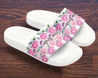 Bridesmaid Sandals Wedding Gift for Bridal Party Favors for Bridesmaid Gifts Personalized Gift for Her Gift Personalized Slide Sandals Women