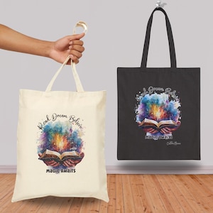 Book Tote Bag Canvas Totes for Book Lover Gift Book Bag for Teacher Gift Bag Bookish Gifts for Reader Birthday Gift for Friend Book Gift Her