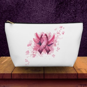 Breast Cancer Pink Cancer Gifts for Women Toiletry Bag Pouch Travel Zipper Bag Beauty Organizer Pouch Makeup Bag Cosmetic Bag Women Warrior