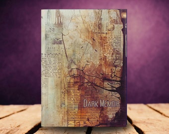 Personalized Dark Memoir Journal - Vintage Hardcover