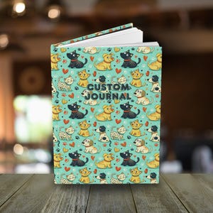 Personalized Journal Dog Lover Gift Journal Notebook Animal Lover Dog Notebook Hardcover Cat Journal Custom Notebook Cat Lover Gift Planner