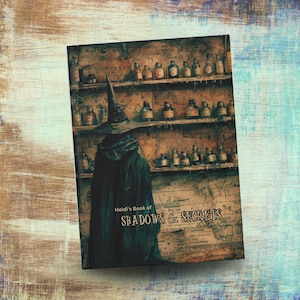 Goth Journal Goth Halloween Journal Spellbook Witch Notebook Personalized Journal Witch Spellbook Witch Book of Shadows Notebook Hardcover