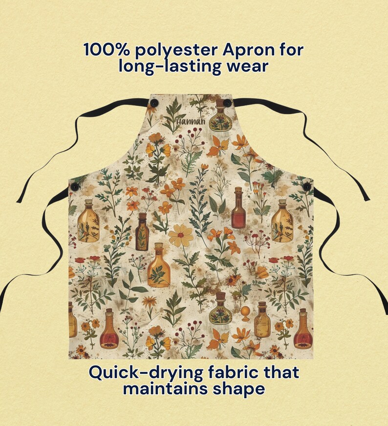 Personalized Apothecary Apron - Moody Botanical Kitchen image 7