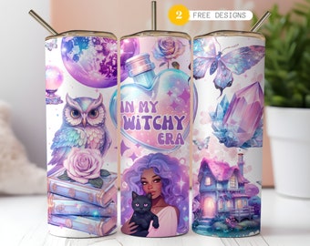 Witch Era Tumbler Wrap: 20 oz Skinny Sublimation Design (Digital Download)