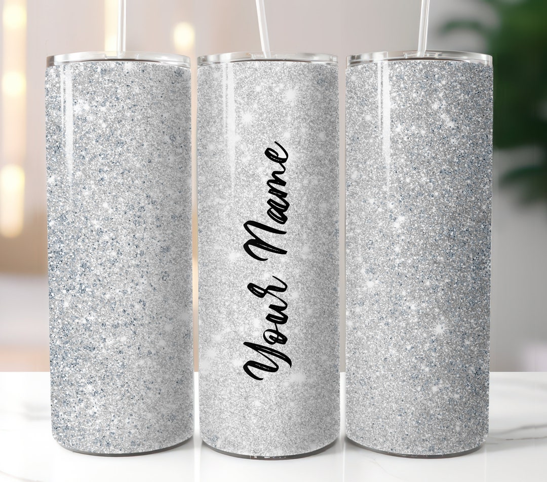Add Your Name 20 Oz Skinny Tumbler Sublimation Designs PNG File Digital ...