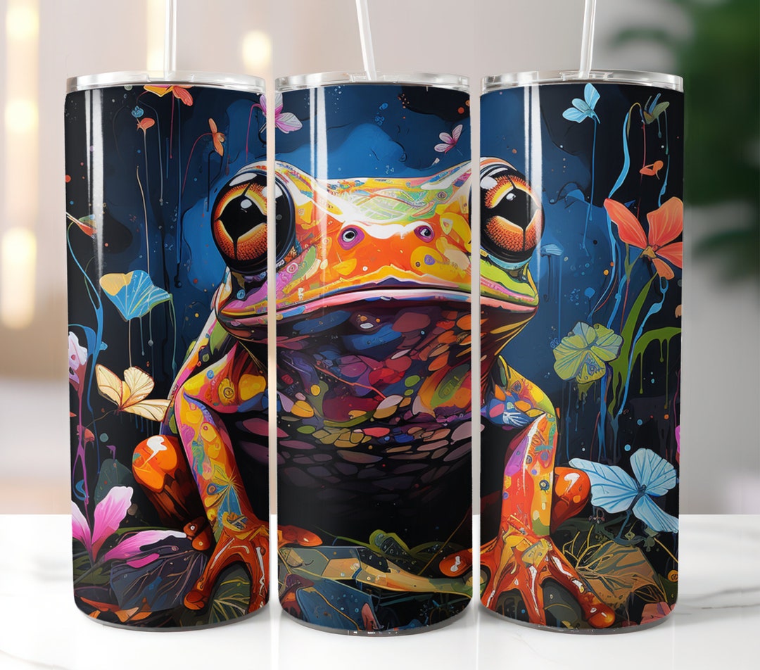 Frog Tumbler Sublimation Designs 20 Oz Skinny Instant Download - Etsy