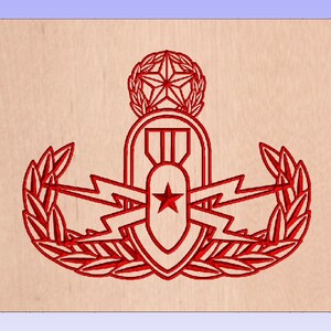 EOD-masterbadge CRV-bestand VCarve