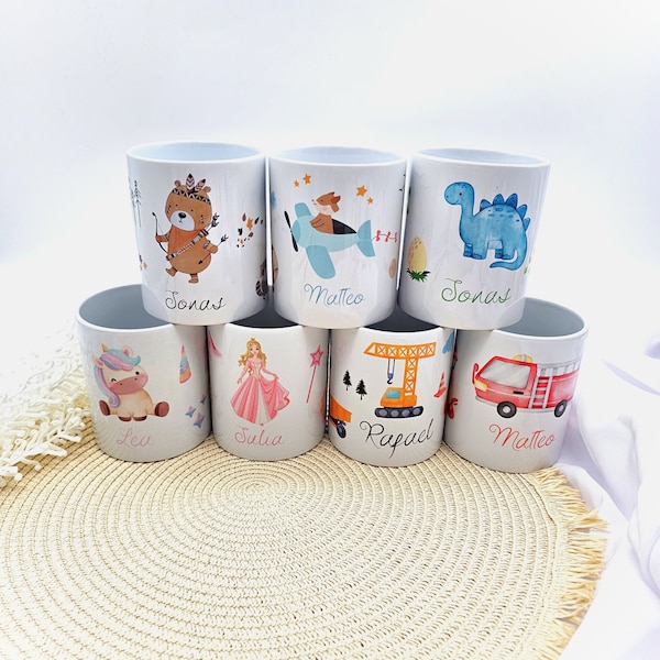 Becher personalisiert, Kindertasse, Tasse personalisiert, Kindergeschenk