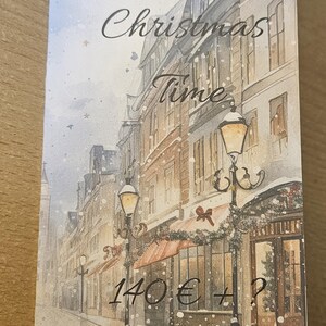 Christmas Time, biglietto pieghevole, adatto per raccoglitori A6