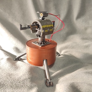 Gemalte bewegliche Rost 3D gedruckte Auto-Turret USB C